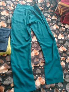 Teal High-Waisted Pants