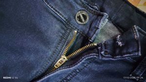 men dark blue denim jeans