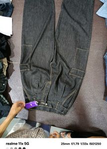 Y2K Style Dark Wash Cargo Jeans