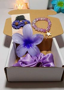 Purple Hair Accessory Hamper