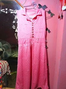 Pink Sleeveless Jumpsuit