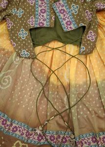 Floral Bandhani Chaniya Choli Set