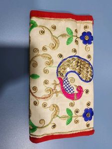 Embroidered Clutch Bag