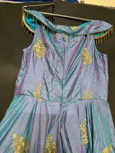 Two Tone Silk Gown