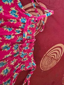 Floral Print Ruffle Mini Skirt