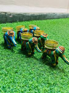 6 Elephant Candles