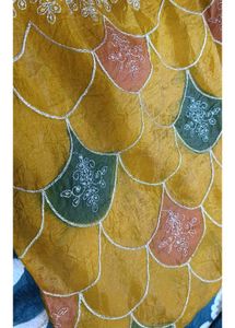 Gold Crush Crunchy Silk Saree
