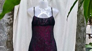 I. Lace Detail Mini Dress