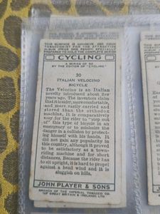 Vintage Bicycle Trading Cards