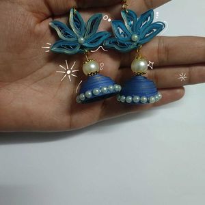 Handmade Lotus Jhumkas 🦢🪷