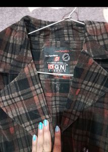 Velvet Checked Coat