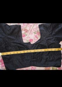 Black Embroidered Blouse 36