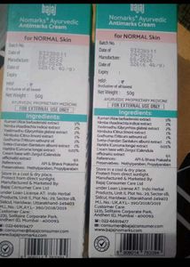 Nomarks Ayurvedic Cream (2) Pack