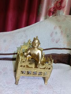 Pure Brass Laddu Gopalji (Thakurji) Murti