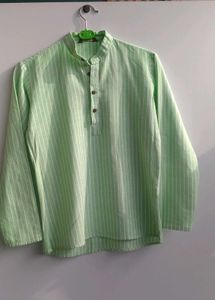 Striped Green Kurta