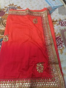 Silk Heavy  Partywear Gottapatti Elegant Saree