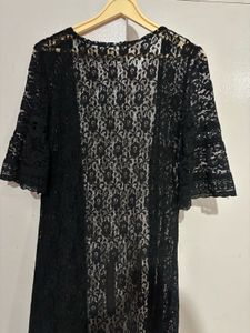 Black Lace Cover Top