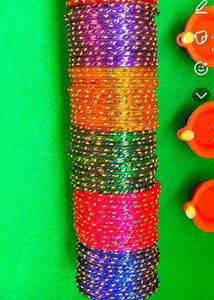 Lakshmi kasullu Bangles with glass bangle