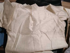 Elegant Cream Kurta and waistcoats