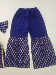 Nevy Blue Plazzo Pair With Dupatta
