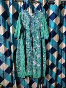 🌸Printed Sea Green Dress For Sale!