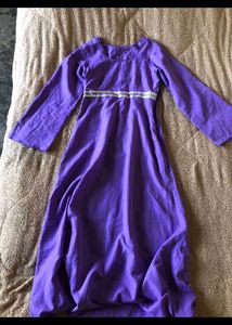 Elegant Purple Ethnic Gown(customised)
