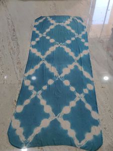 Blue & White Tie-Dye Dupatta