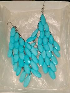 Blue Heavy Earrings