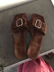Brown Flats Embellished