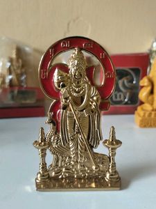 Golden Lord Murugan Statue