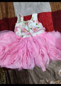 Cute Pink Floral Dress