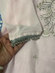 baby pink kurta set