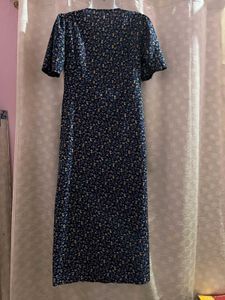 Floral Wrap Midi Dress