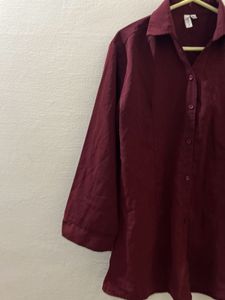 Maroon Formal Shirt