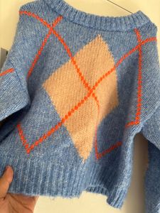 Argyle Knit Sweater