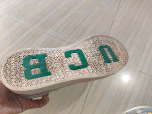 united Colors of Benetton metallic slip on Sneaker