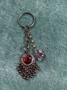 Elegant Beaded Peacock Keychain only 2 pics
