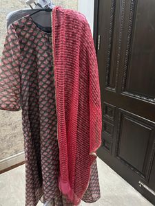Up And Down Long Kurti With Dupatta