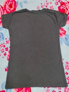 Black Graphic Print T-Shirt