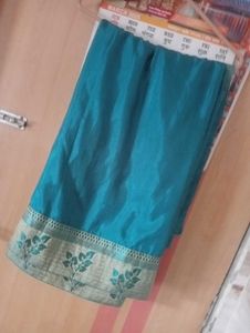 Teal Saree with Blouse