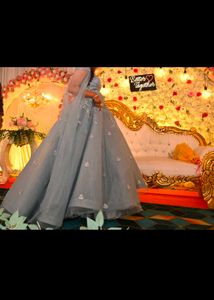 Embroidered Heavy Engagement Gowns