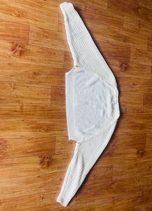Cropped Open Front Cardigan