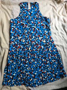 Abstract Print Mini Dress