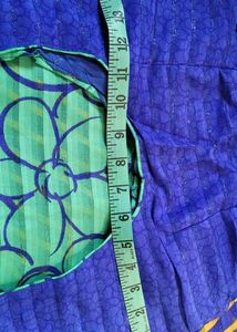 Colourful Green Blue Saree For Sale