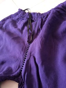 PURPLE FLARED HAND TOP💜