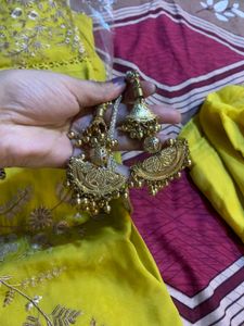 Beautiful Yellow Chinon Suit💛🦋🎀