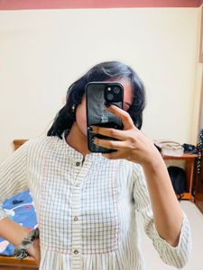 Stylish Checked Kurta