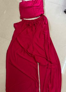 Women Pink Three Peice Co-ord