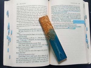 Handmade Resin Bookmark.
