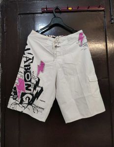 Billabong White Graphic Unisex Board Shorts